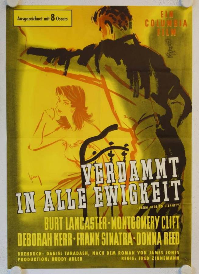 Verdammt in alle Ewigkeit originales deutsches Filmplakat (R60s)